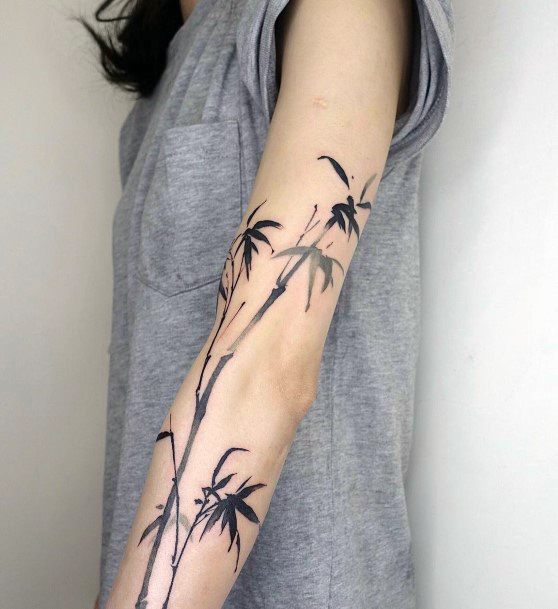 Exceptional Womens Bamboo Tattoo Ideas