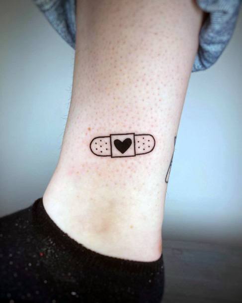Exceptional Womens Bandaid Tattoo Ideas