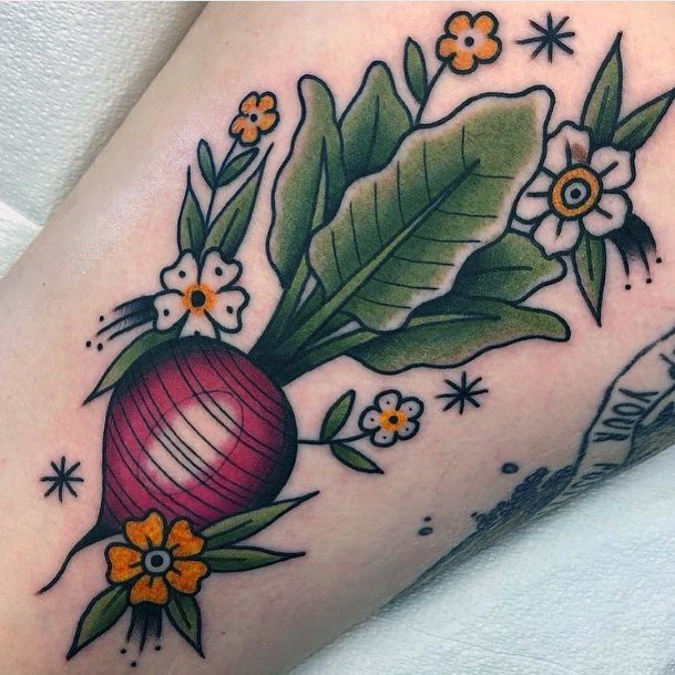 Top 100 Best Beet Tattoos For Women Vegetable Design Ideas