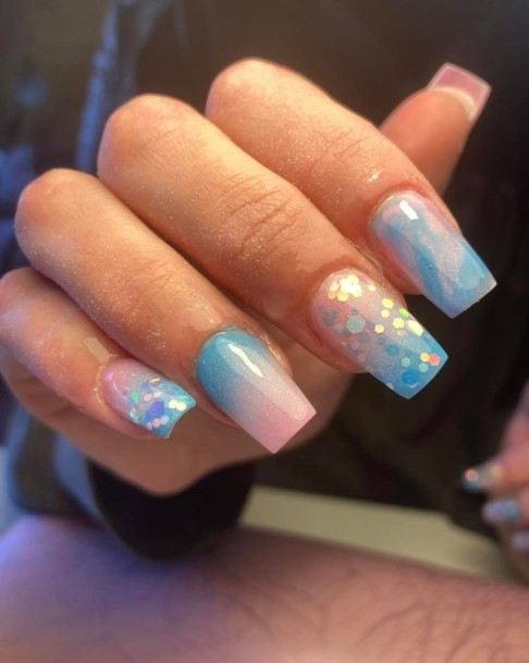 Exceptional Womens Blue Ombre Nail Ideas