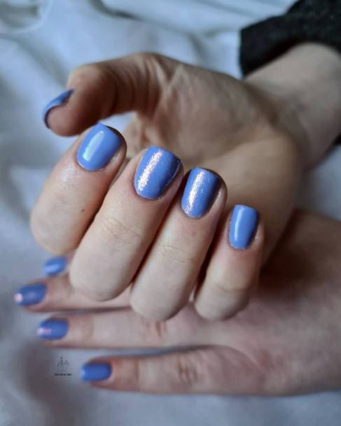 Exceptional Womens Blue Winter Nail Ideas