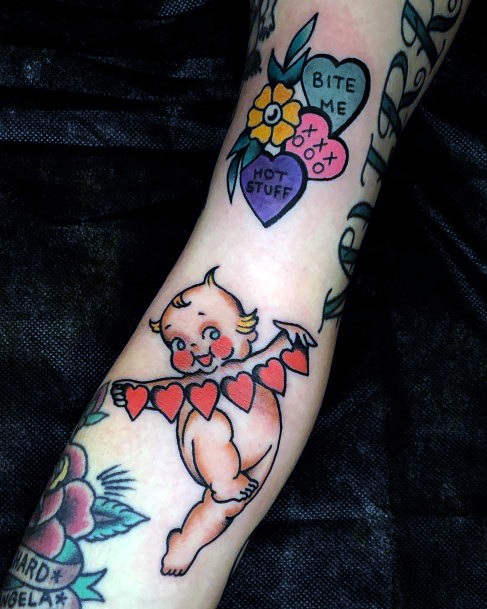 Exceptional Womens Candy Heart Tattoo Ideas