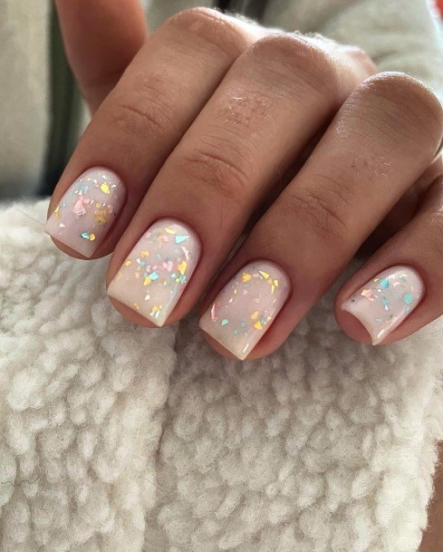 Exceptional Womens Confetti Nail Ideas