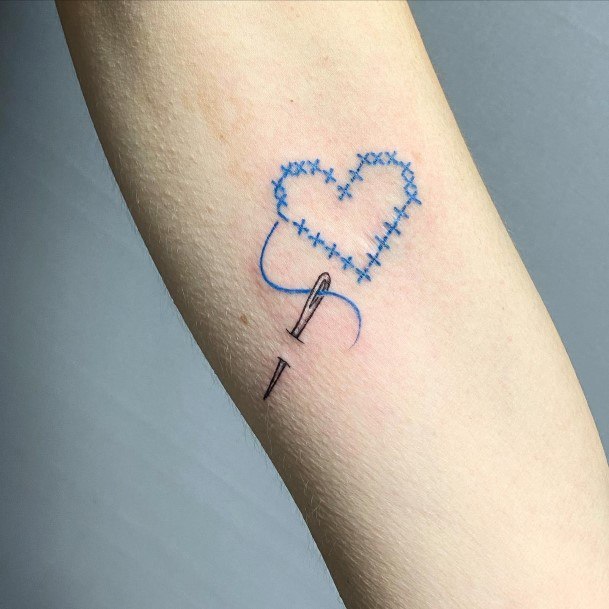 Exceptional Womens Cross Stitch Tattoo Ideas
