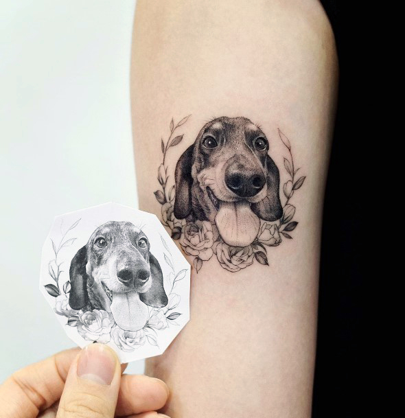 Exceptional Womens Dachshund Tattoo Ideas