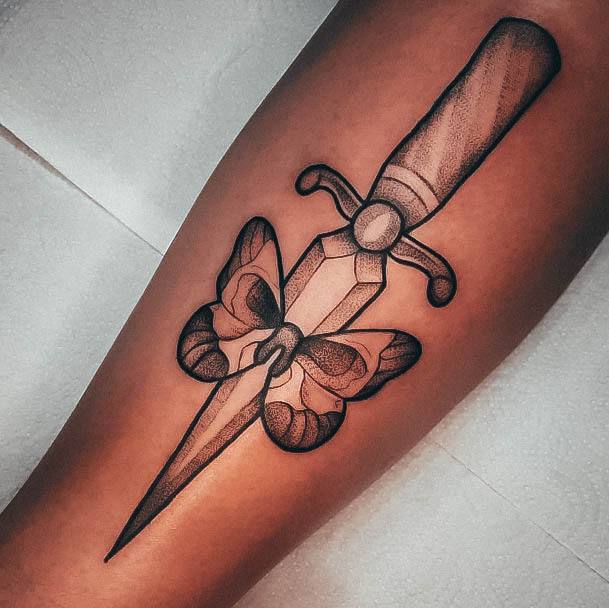 Exceptional Womens Dagger Tattoo Ideas