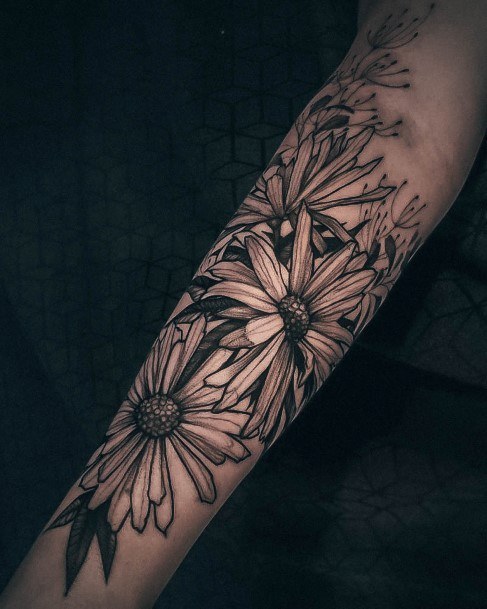 Exceptional Womens Daisy Tattoo Ideas