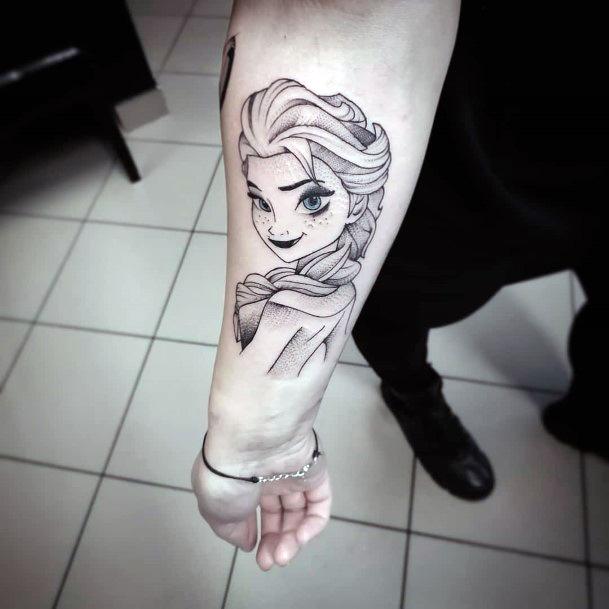 Exceptional Womens Elsa Tattoo Ideas