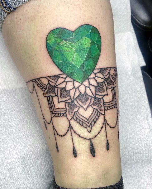 Exceptional Womens Emerald Tattoo Ideas