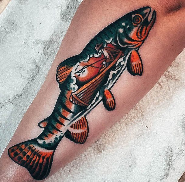 Exceptional Womens Fishing Tattoo Ideas