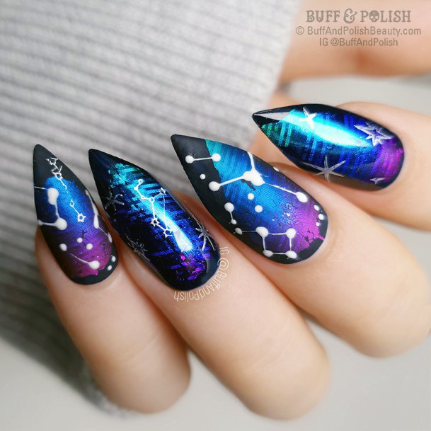 Exceptional Womens Galaxy Nail Ideas