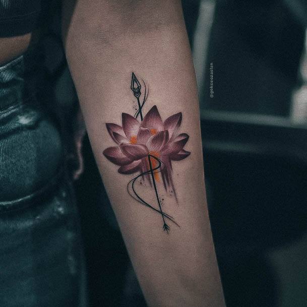 Exceptional Womens Girly Tattoo Ideas Lily Flower Forearm