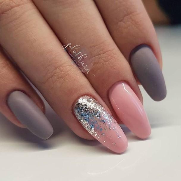 Exceptional Womens Grey Nail Ideas