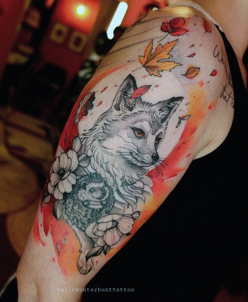 Exceptional Womens Hedgehog Tattoo Ideas