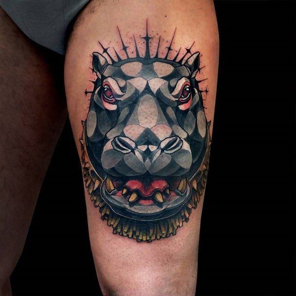 Exceptional Womens Hippo Tattoo Ideas