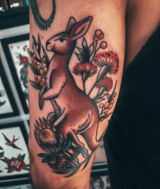 Exceptional Womens Kangaroo Tattoo Ideas