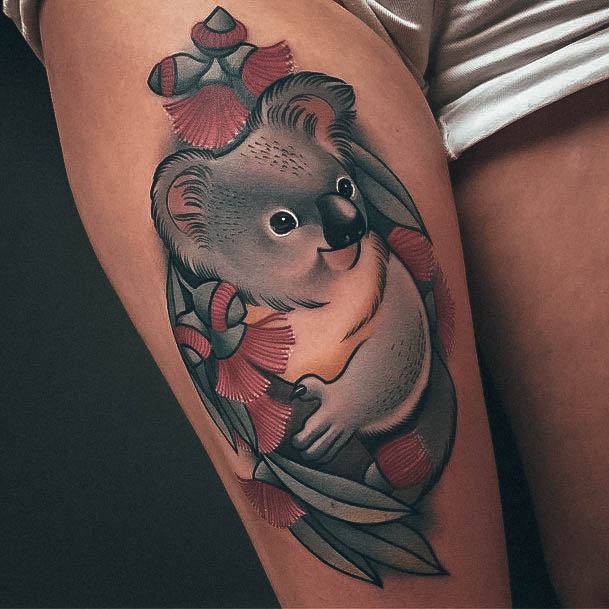 Exceptional Womens Koala Tattoo Ideas