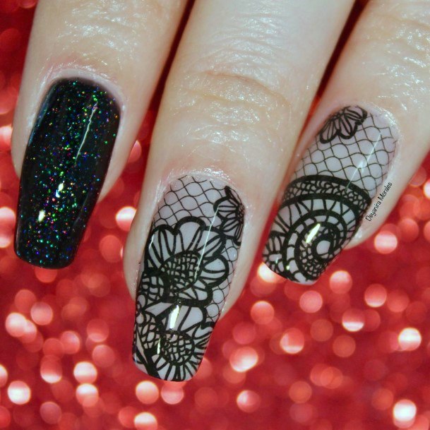 Exceptional Womens Lace Nail Ideas