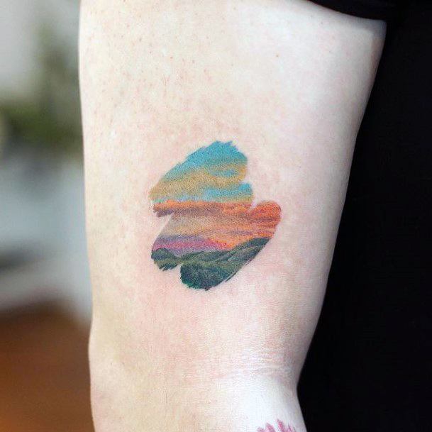 Exceptional Womens Landscape Tattoo Ideas