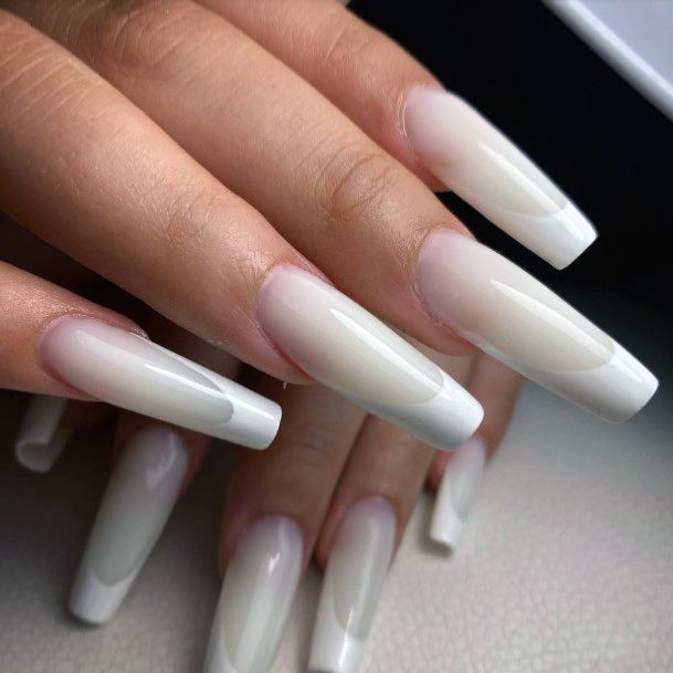 Exceptional Womens Milky White Nail Ideas