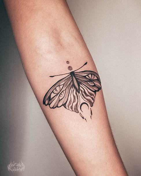 Exceptional Womens Moth Tattoo Ideas