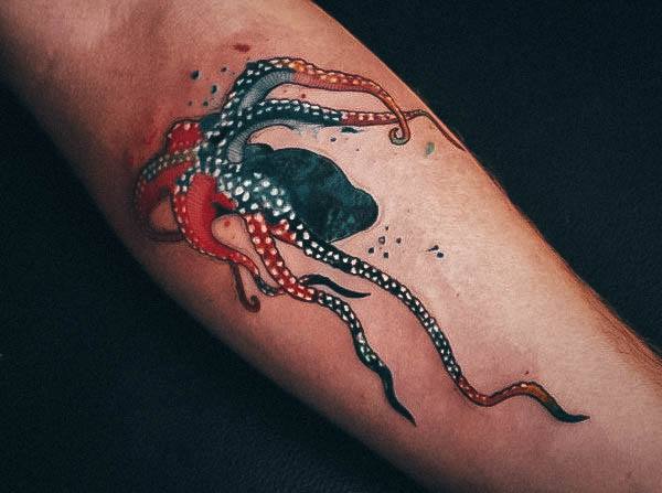 Exceptional Womens Octopus Tattoo Ideas On Leg