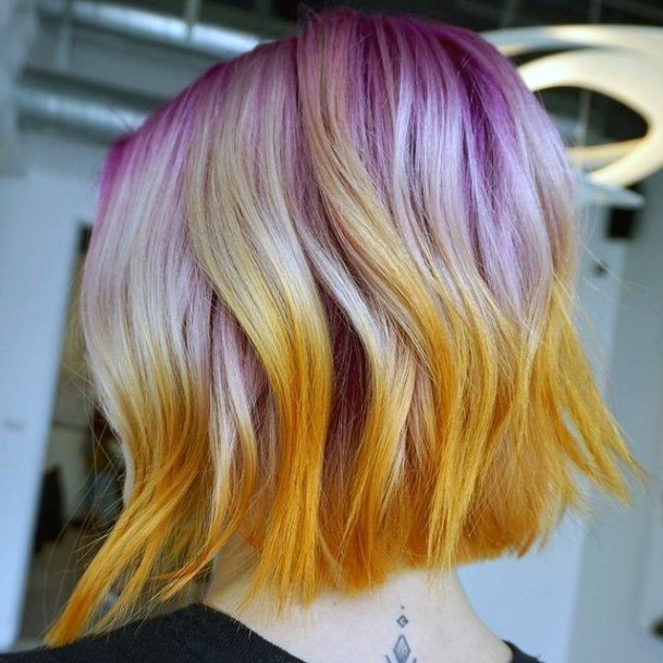 Exceptional Womens Orange Ombre Hairstyles Ideas