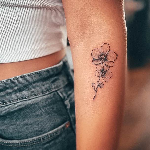 Exceptional Womens Orchid Tattoo Ideas