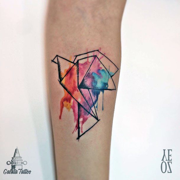 Exceptional Womens Origami Tattoo Ideas