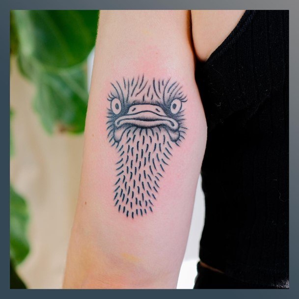 Exceptional Womens Ostrich Tattoo Ideas