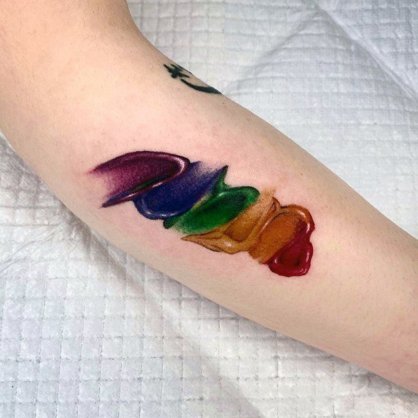 Exceptional Womens Palette Texture Tattoo Ideas