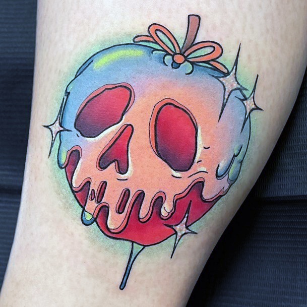 Top 100 Best Poison Apple Tattoos For Women Snow White Design Ideas