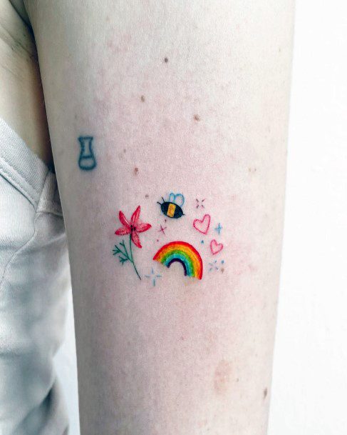Exceptional Womens Rainbow Tattoo Ideas