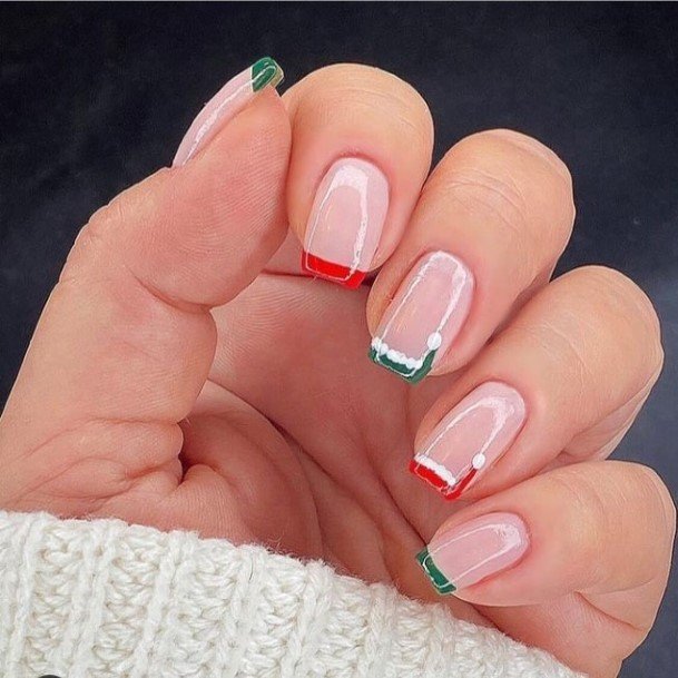 Exceptional Womens Red And Green Nail Ideas