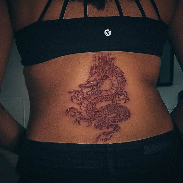 Exceptional Womens Red Dragon Tattoo Ideas