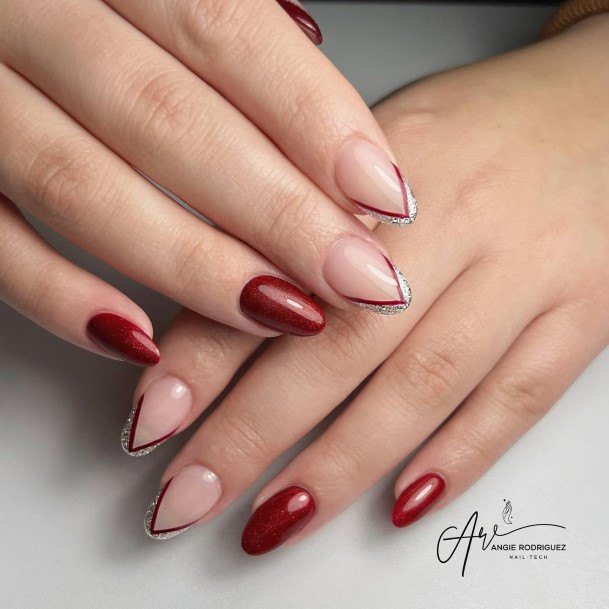 Exceptional Womens Red French Tip Nail Ideas