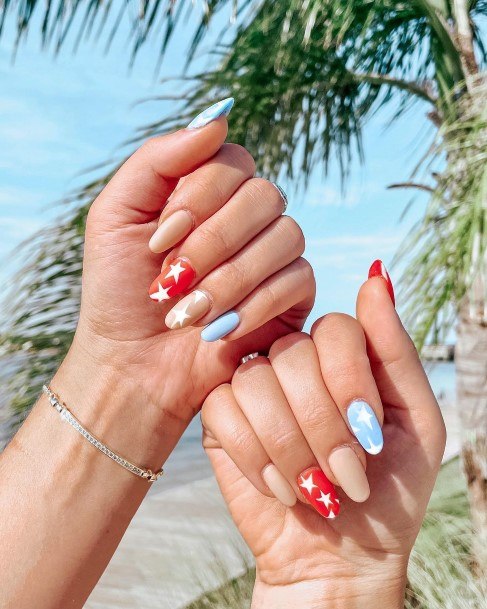 Exceptional Womens Red White And Blue Nail Ideas