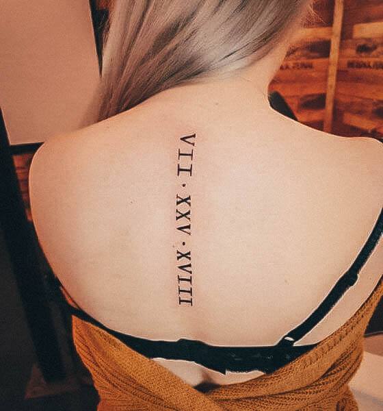 Exceptional Womens Roman Numeral Tattoo Ideas