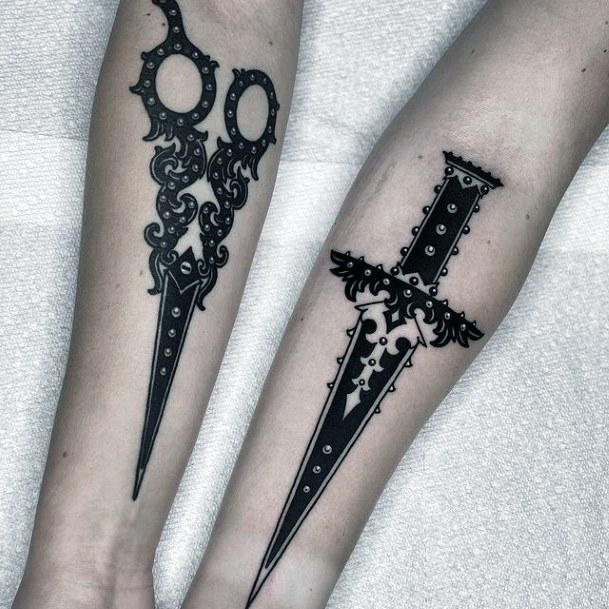 Exceptional Womens Scissors Tattoo Ideas