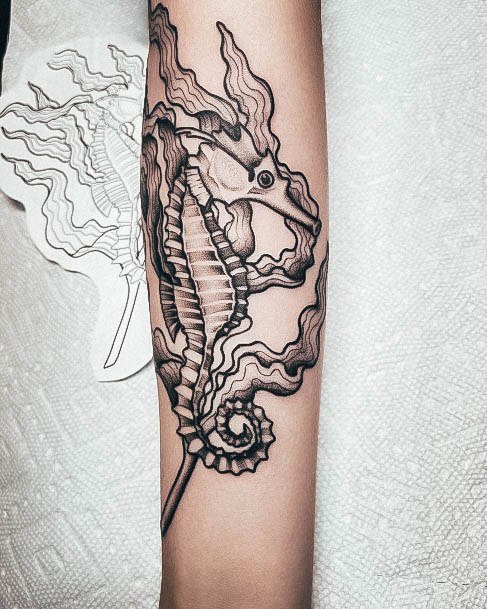 Exceptional Womens Seahorse Tattoo Ideas