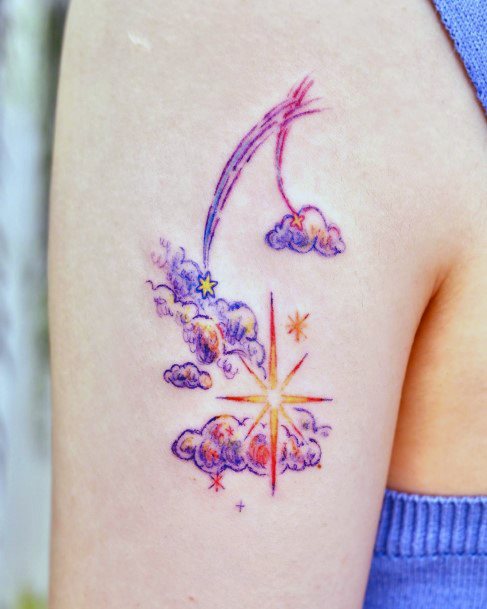 Exceptional Womens Shooting Star Tattoo Ideas