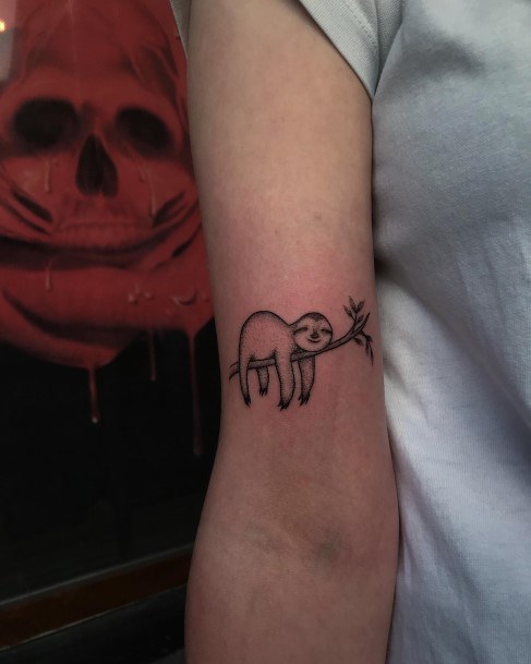 Exceptional Womens Sloth Tattoo Ideas