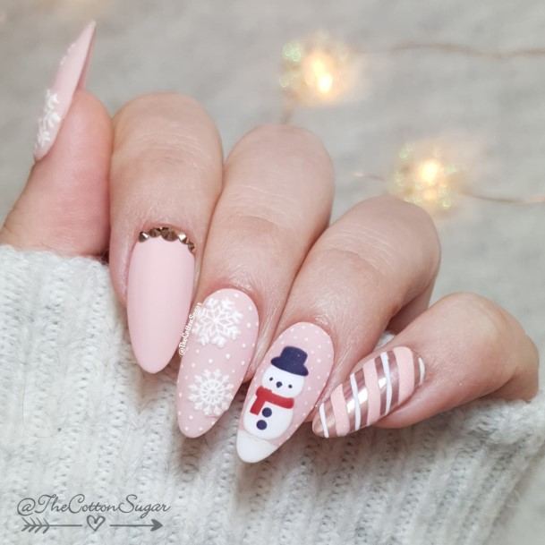 Exceptional Womens Snowman Nail Ideas