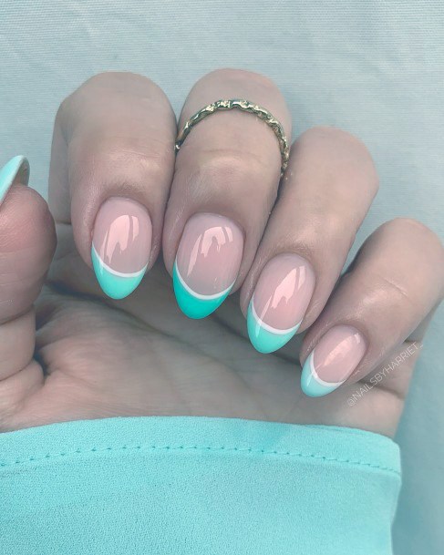 Exceptional Womens Teal Turquoise Dress Nail Ideas