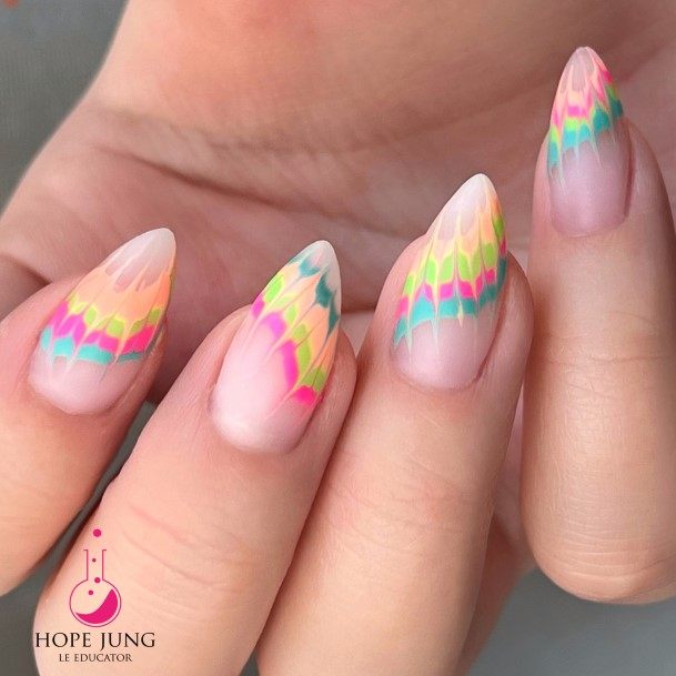 Exceptional Womens Tie Dye Nail Ideas