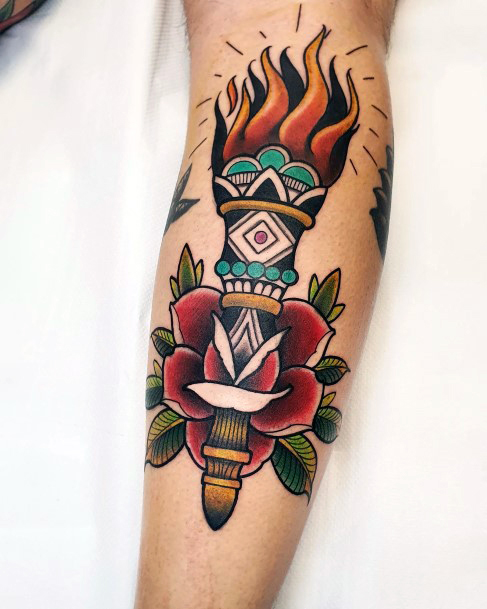 Exceptional Womens Torch Tattoo Ideas