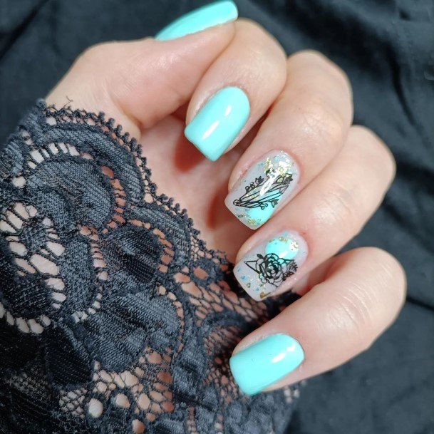 Exceptional Womens Turquoise Ombre Nail Ideas