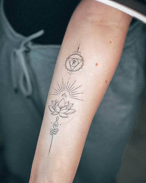 Exceptional Womens Unalome Tattoo Ideas