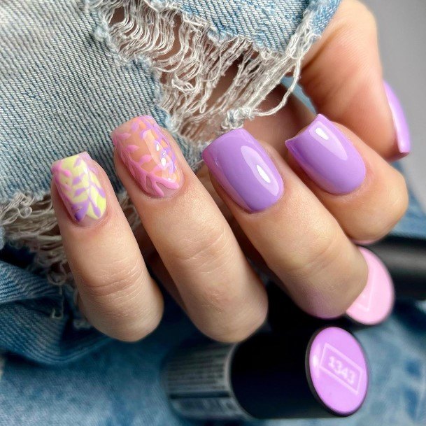 Exceptional Womens Violet Nail Ideas