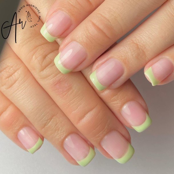 Exceptional Womens Yellow French Tip Nail Ideas